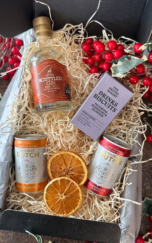 Alternative view of Luxury Scottish Gin and Tonic Hamper - 20cl Scuttled Gin