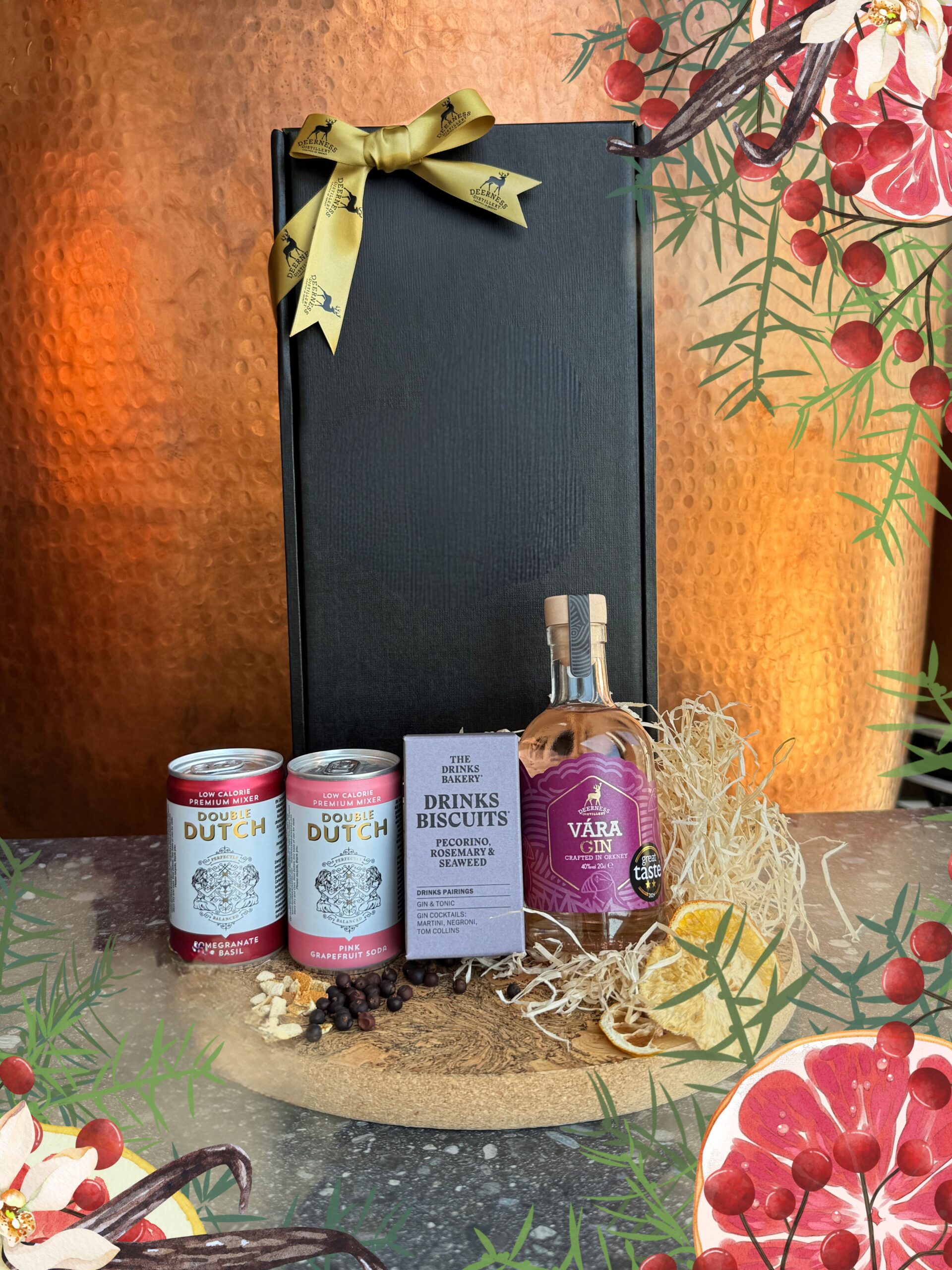 Luxury Scottish Gin and Tonic Hamper - 20cl Vára Gin
