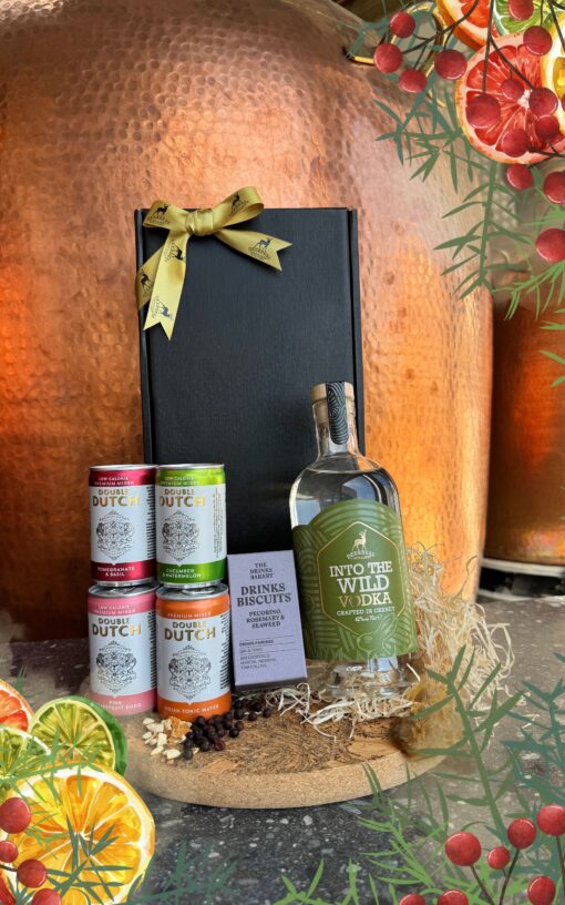 Luxury Scottish Vodka and Mixer Hamper - 70cl Into the Wild Vodka