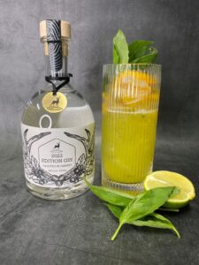 Peach & Basil Smash cocktail