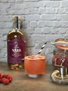 Raspberry & Rose Gimlet Cocktail